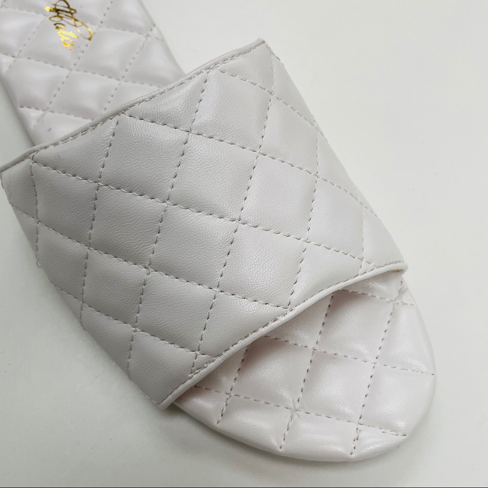 White quilted sandal - Picture 4 of 5